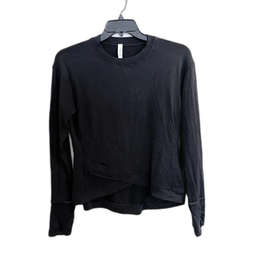 Lululemon It’s Rulu Run Long Sleeve Top - Black - Size 10‎